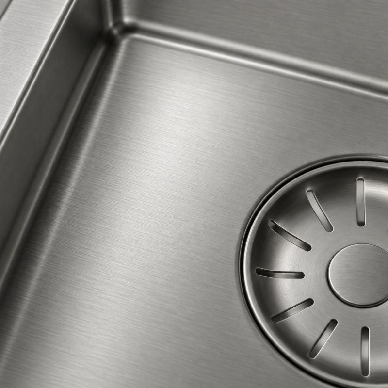 Pure.Sink Comfort PVD Gun metal kleine spoelbak 18x40 cm onderbouw, vlakbouw en opbouw PCM840-61